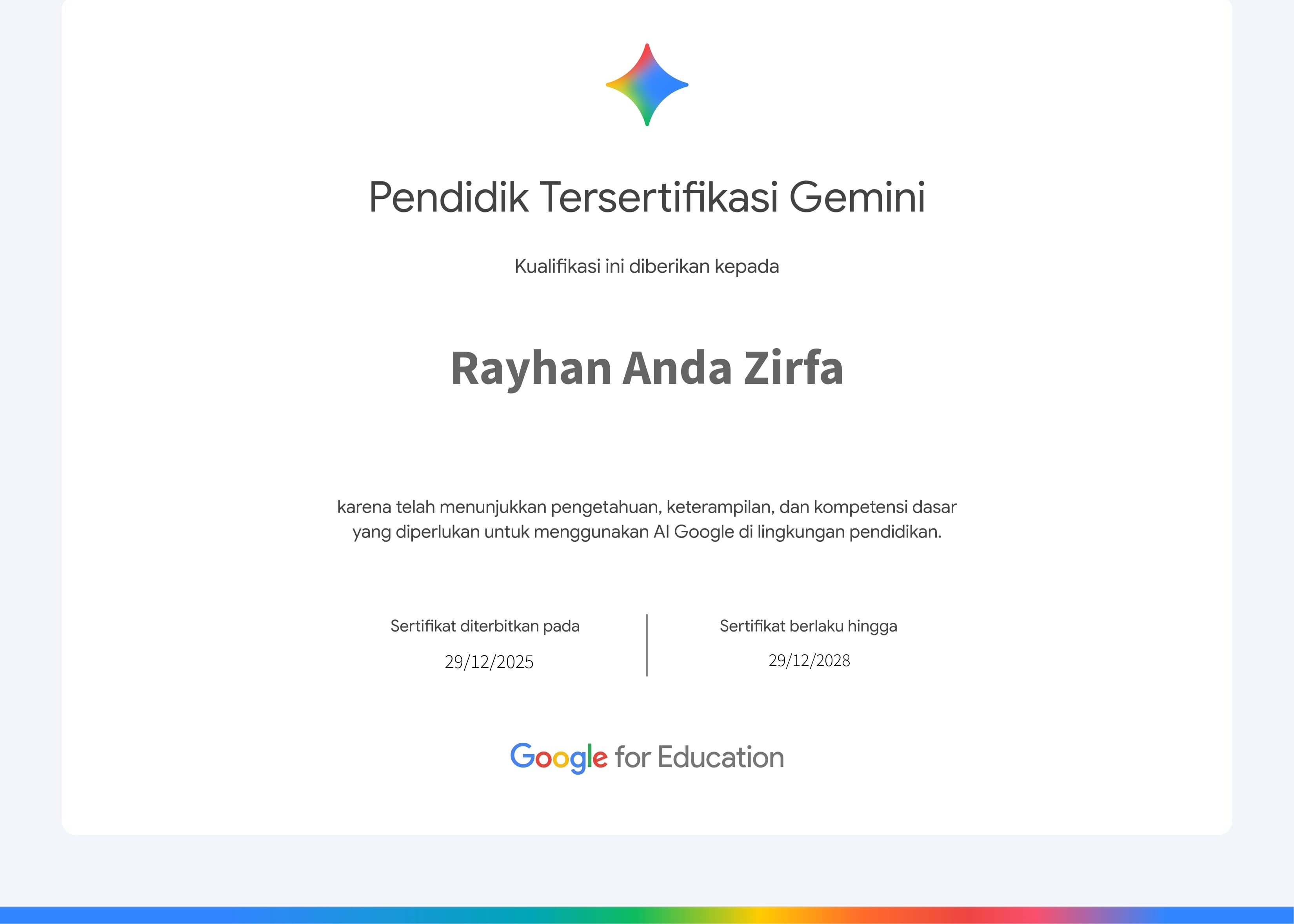 Certifications